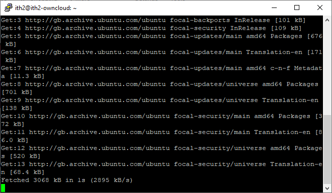 How to update Ubuntu 20.04 in one command - updates running