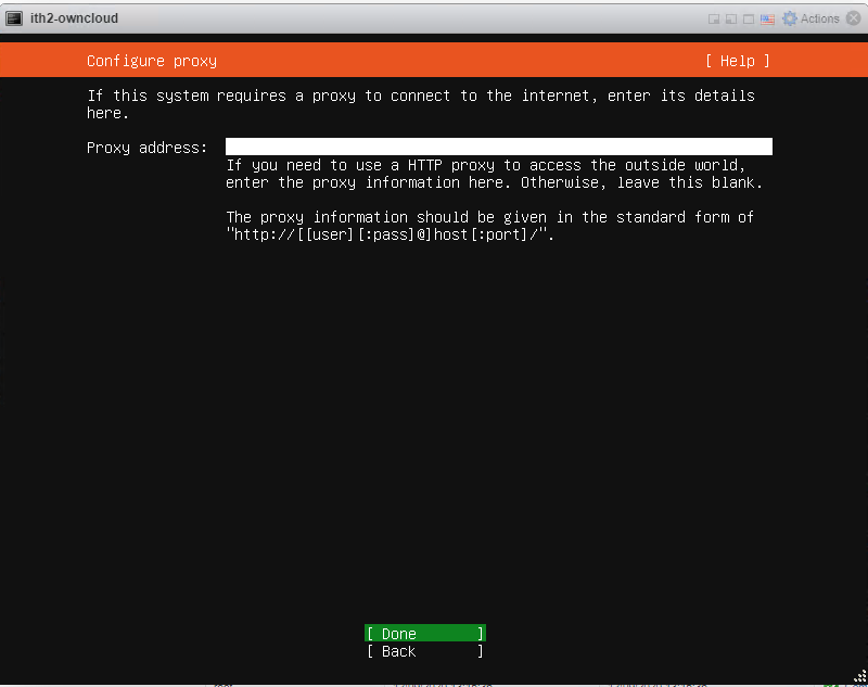Installing Ubuntu 20.04.1 Server - proxy settings