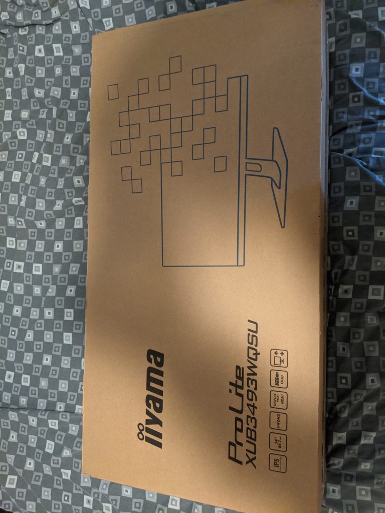 Iiyama ProLite XUB3493WQSU 34" Ultra Wide monitor arrived