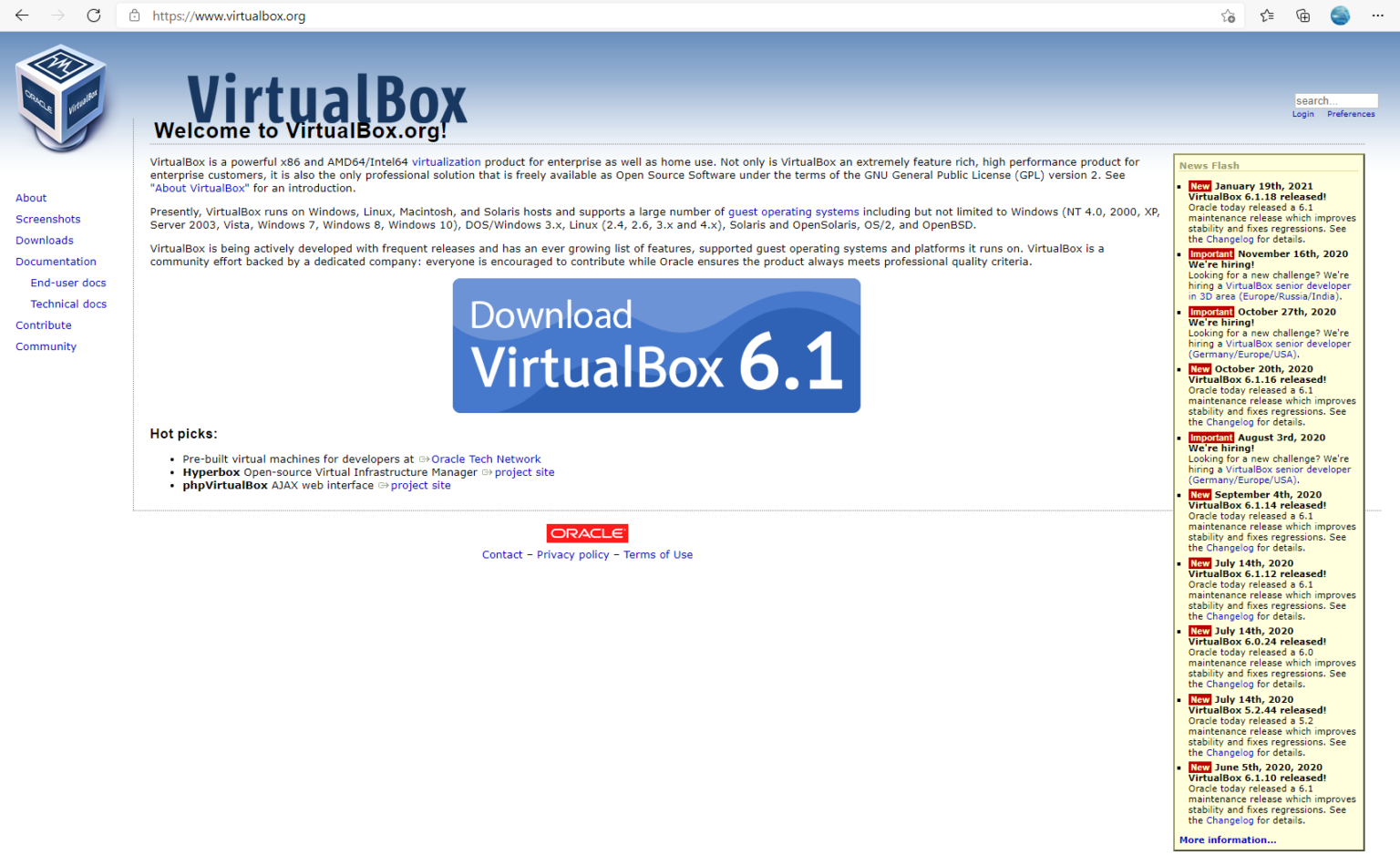 download virtualbox windows 10