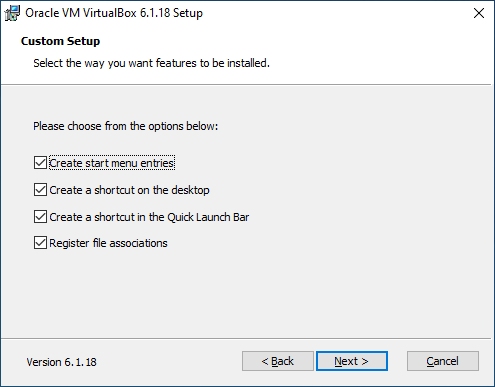 Windows 10: Download and Install VirtualBox.