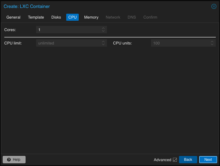 Create a Proxmox LXC container Template