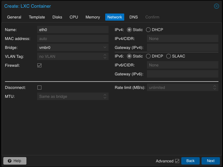 Create a Proxmox LXC container Template