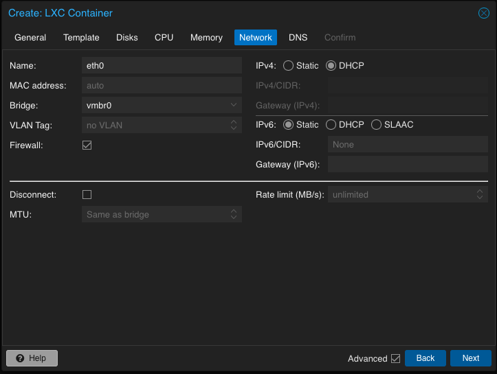 Create a Proxmox LXC container Template