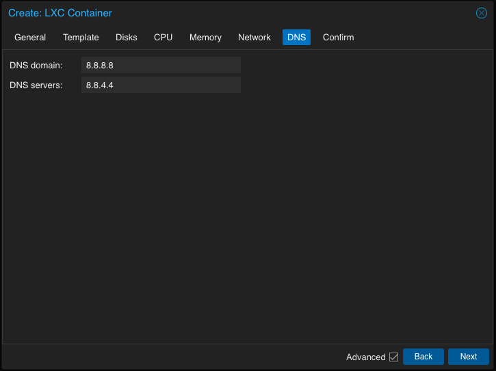 Create a Proxmox LXC container Template