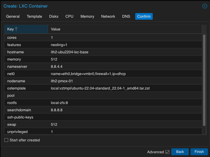 Create a Proxmox LXC container Template