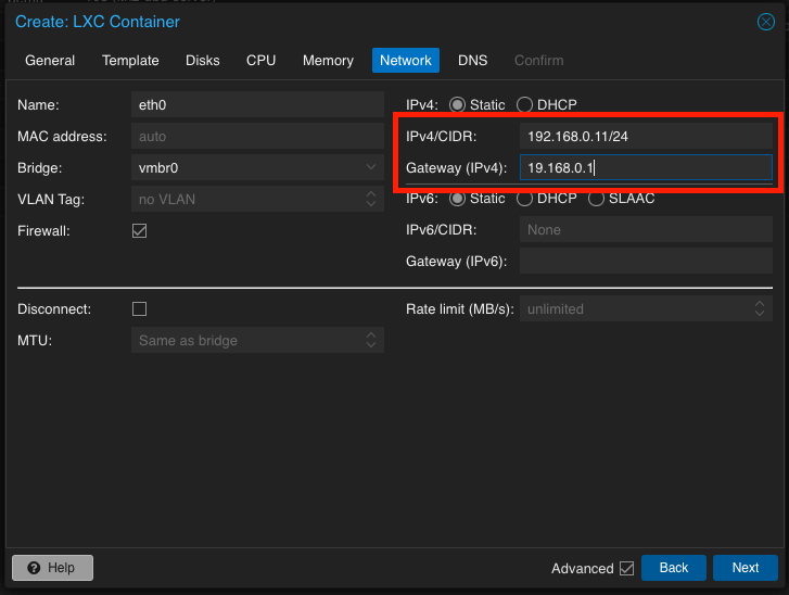 Create an Ubuntu 22.04 LXC Proxmox Container