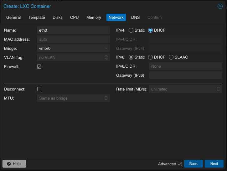 Create an Ubuntu 22.04 LXC Proxmox Container