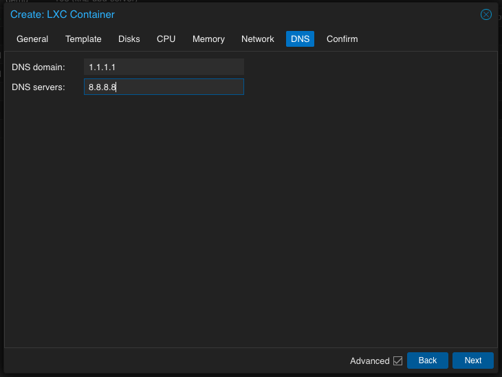 Create an Ubuntu 22.04 LXC Proxmox Container